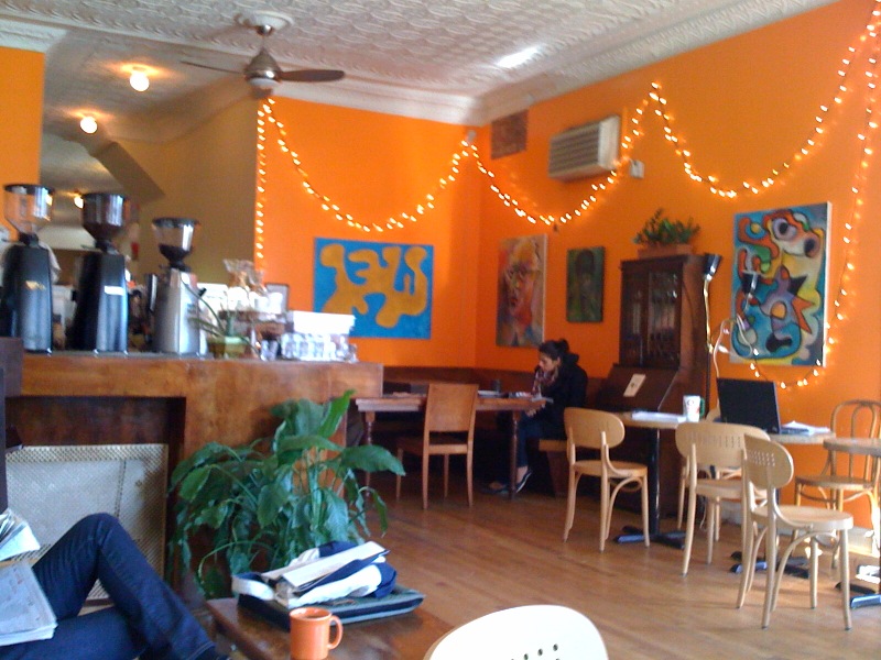 A few blocks away from my house sits Cafe Grumpy an energetic 